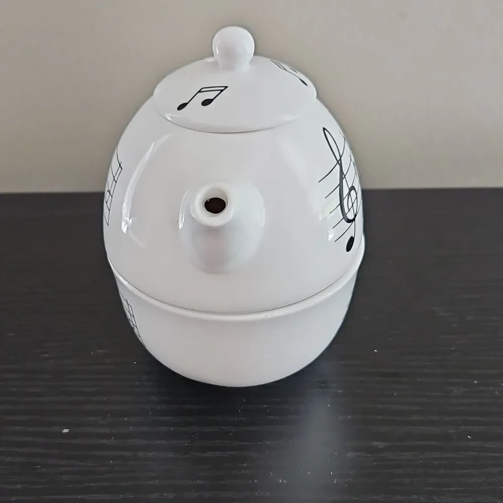 Vintage Musical Note Teapot and Cup Set